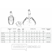 Dvou- nebo tříramenný hydraulický stahovák HHL-50F Náhled