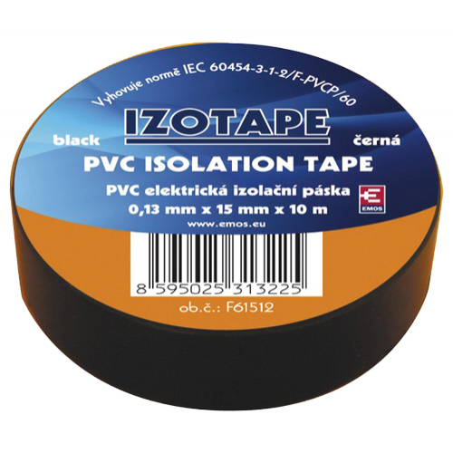 Páska izolační PVC 15/10m černá EMOS
