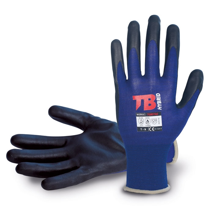ČERVA EXPORT IMPORT a.s. Univerzální máčené pracovní rukavice TB 718STAC - vel.8