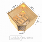 Finská sauna KARIBU TILDA (6174) Náhled