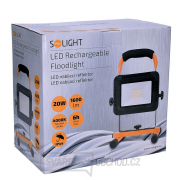 Solight LED reflektor 20W, přenosný, nabíjecí, 1600lm, oranžovo-černý Náhled