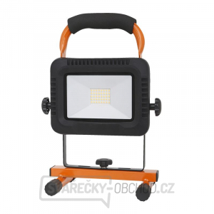 Solight LED reflektor 20W, přenosný, nabíjecí, 1600lm, oranžovo-černý gallery main image