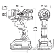Rázový utahovák akumulátorový HAZET 9212 SPC-1 Náhled