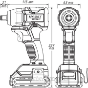 Rázový utahovák akumulátorový HAZET 9212M-1 Náhled