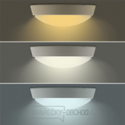 Solight LED venkovní osvětlení s nastavitelnou CCT, 12W, 900lm, 22cm, 2v1 - bílý a černý kryt Náhled