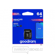 Karta paměťová GOODRAM micro SD 64 GB s adaptérem gallery main image