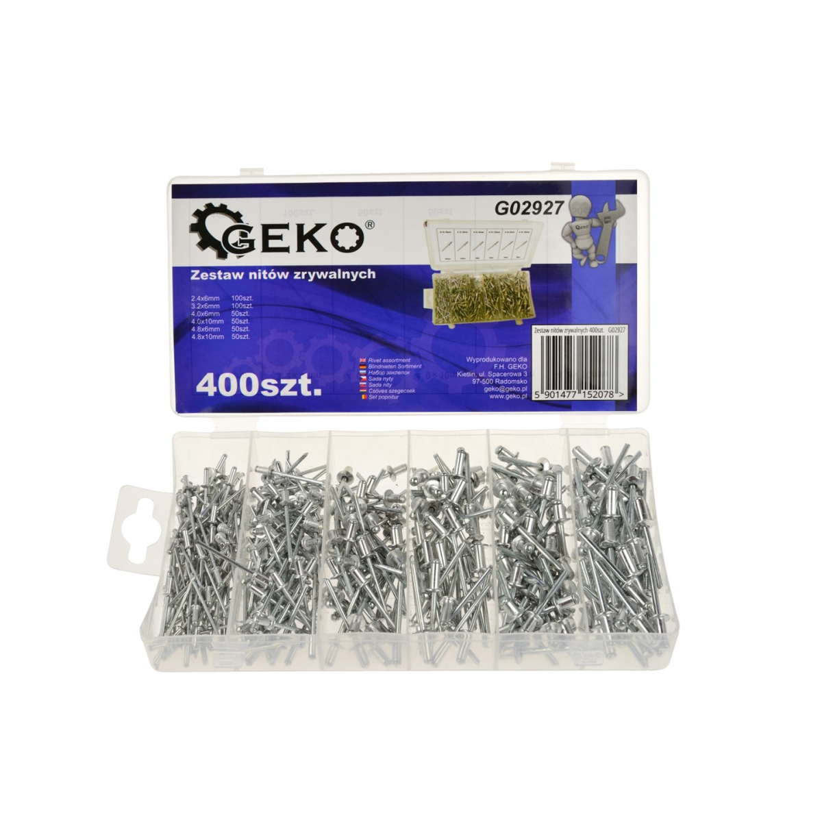 Set 400 nýtů GEKO