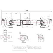 Hřídel kloubová, 110 cm, 600 Nm GEKO Náhled