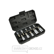 Zástrčné hlavice Torx GEKO 1/4”, 3/8”, 1/2”, M4-M18, sada 10ks  Náhled