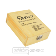 Vrtáky stupňovté GEKO, sada 3ks, 4-12mm, 4-20mm, 4-32mm, dřevěná kazeta, TiN  Náhled