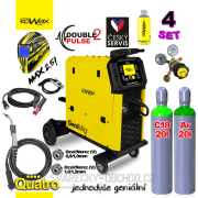 KOWAX GeniMig®350DP LCD5 + Argon Láhev + Co2 Láhev + Ventil + Sprej + Hořák + Kabely Náhled