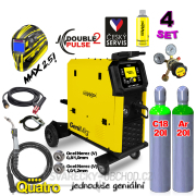 KOWAX GeniMig®350DP LCD5 + Argon Láhev + Co2 Láhev + Ventil + Sprej + Hořák + Kabely Náhled