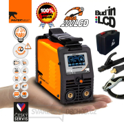 PANTERMAX MMA200LCD invertorová svářečka MMA/TIG + Kabely 2m + Kukla + Plastový Kufr + Elektrody 2.5kg Náhled