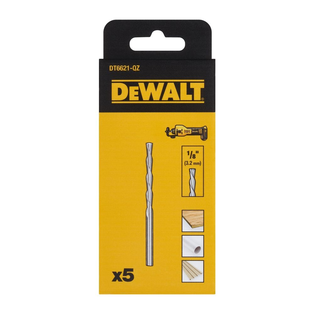 Multimateriálový řezný nástroj 1/8" pro sádrokartonovou frézku DeWalt DCE555N (5ks)