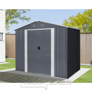 Riwall PRO RMSA 6x8 Anthracite zahradní domek kovový 2,4 x 1,7 m se sedlovou střechou Antracit Riwall PRO RMSA 6x8 Anthracite zahradní domek kovový 2,4 x 1,7 m se sedlovou střechou Antracit gallery main image