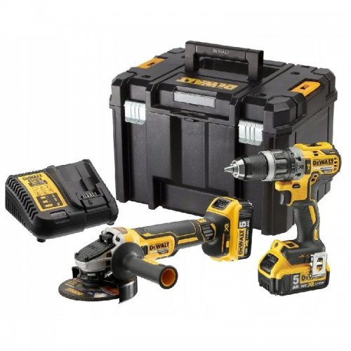 Kombo sada aku nářadí 18V/2x5,0Ah DeWALT DCK2020P2T