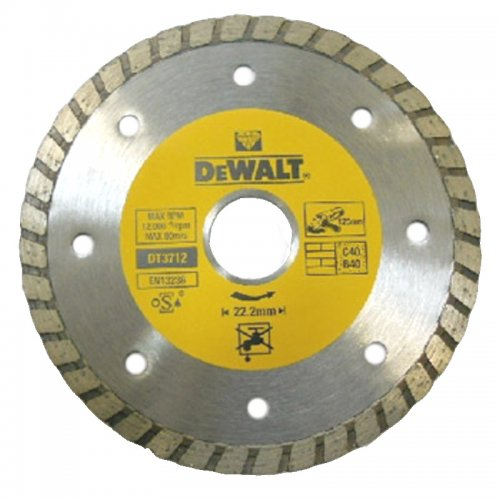 Dia kotouč Turbo profi ze slinutých karbidů na suché řezání 125x22,2mm DeWALT DT3712