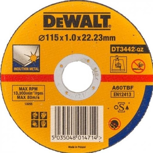 DeWALT DT3442 Kotouč pro řezání nerezové oceli