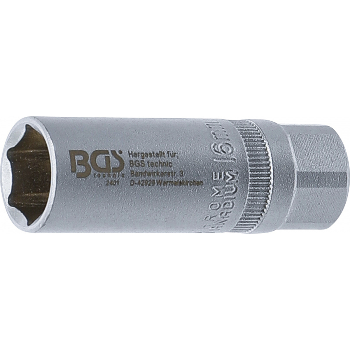 Nástrčná hlavice na zapalovací svíčky, šestihranná | 12,5 mm (1/2") | 16 mm, BGS 2401