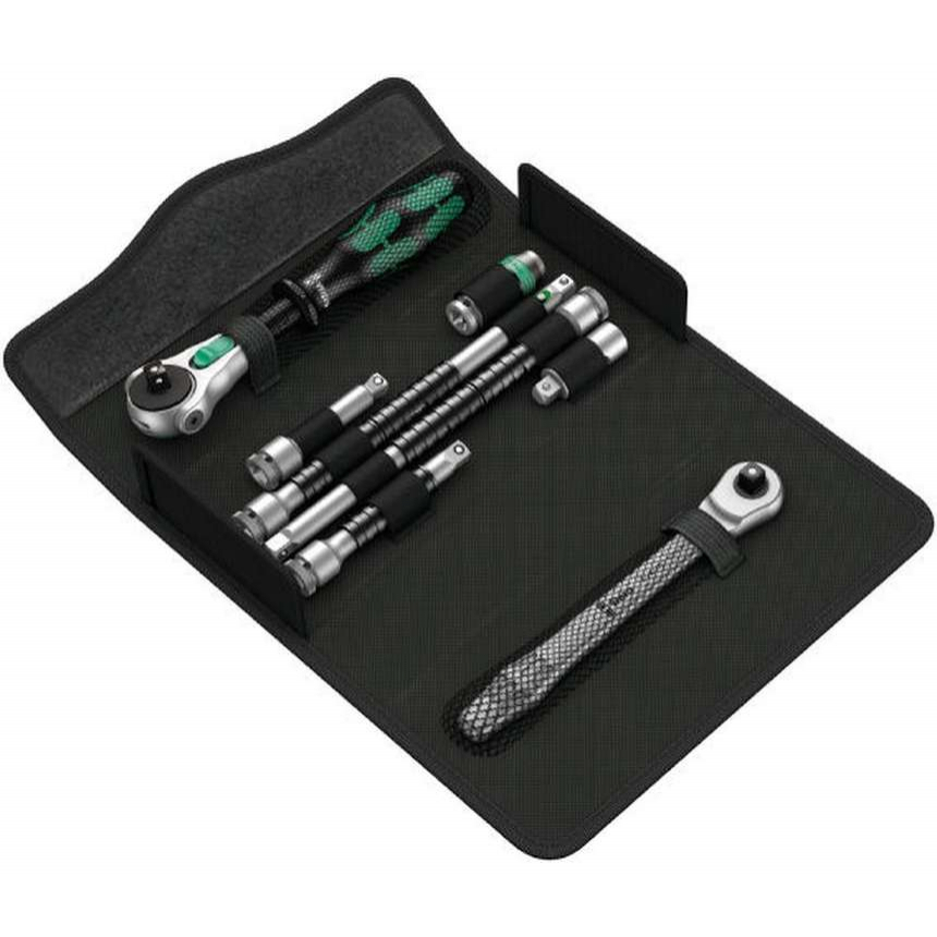 Wera 135949 Ráčnová sada 1/4&quot; Kraftform Kompakt Zyklop MS1 Metal/Speed (Sada 8 dílů)