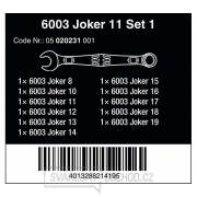 Wera 020231 Očkoploché klíče 8 ÷ 19 mm 6003 Joker 11 Set 1 (Sada 11 dílů) Náhled