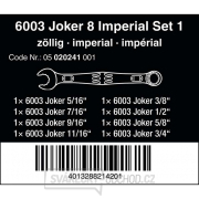 Wera 020241 Očkoploché klíče 5/16 ÷ 3/4" palcové 6003 Joker 8 Imperial Set 1 (Sada 8 dílů) Náhled