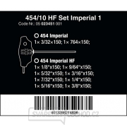 Wera 023451 Zástrčné klíče Hex-Plus s T-rukojetí 454/10 HF Set Imperial 1 - palcové (Sada 12 dílů s přidržovací funkcí) Náhled