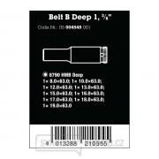 Wera 004545 Nástrčné hlavice Zyklop 3/8" 8 ÷ 19 mm Belt B Deep 1 (Sada 9 dílů) Náhled