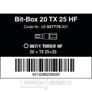 Wera 057778 Šroubovací bity 1/4" Bit-Box 25 TX HF (Sada 20 dílů) Náhled
