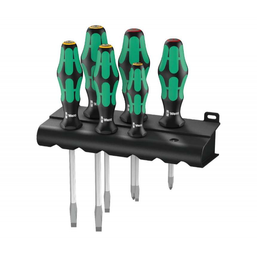 Wera 007680 Šroubováky Kraftform Plus Lasertip typ 334 SK/6 (Sada 6 dílů + stojánek)