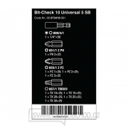 Wera 073416 Bity Bit-Check 10 Universal 5 SB s držákem 899/4/1 (Sada 10 dílů) Náhled