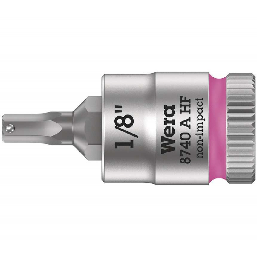 Wera 003383 Zástrčná bitová hlavice Zyklop 1/4&quot; 6hran 1/8&quot; typ 8740 A HF s přidržovací funkcí - palcová