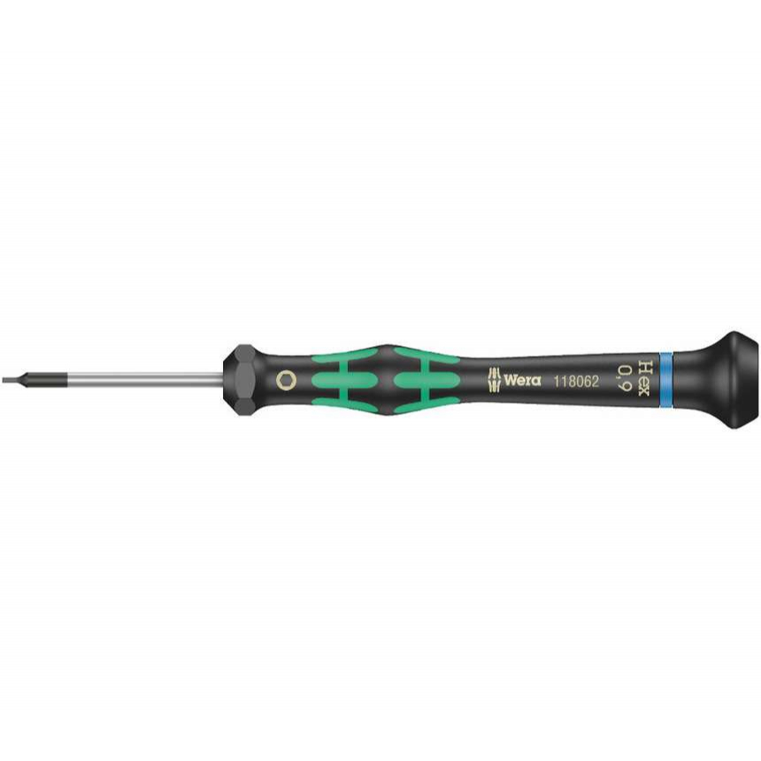 Wera 118062 Šroubovák šestihranný 0,9x40 mm k použití v elektronice Kraftform Micro typ 2054