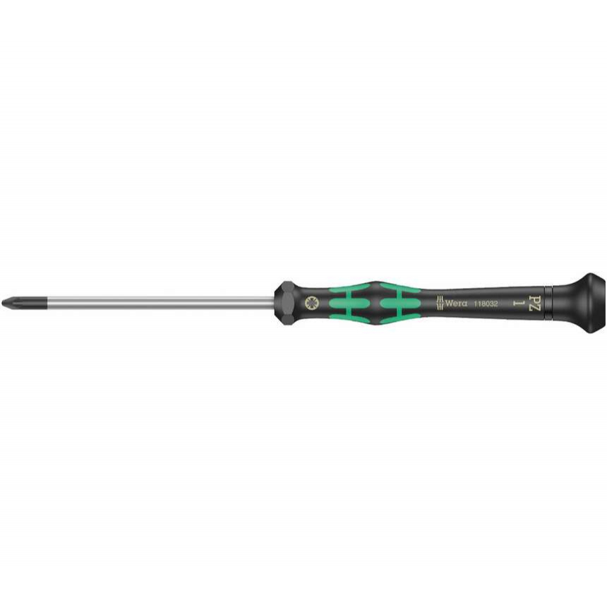 Wera 118032 Šroubovák křížový PZ 1x80 mm k použití v elektronice Kraftform Micro typ 2055