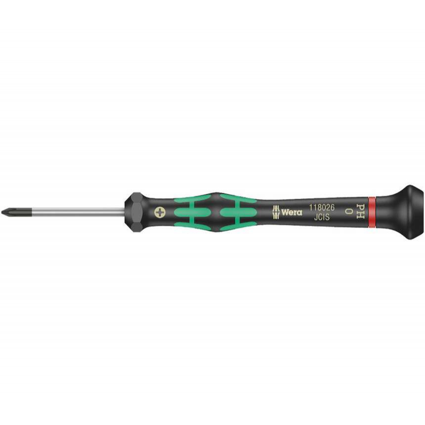 Wera 118026 Šroubovák křížový PH 0x40 mm k použití v elektronice Kraftform Micro typ 2050