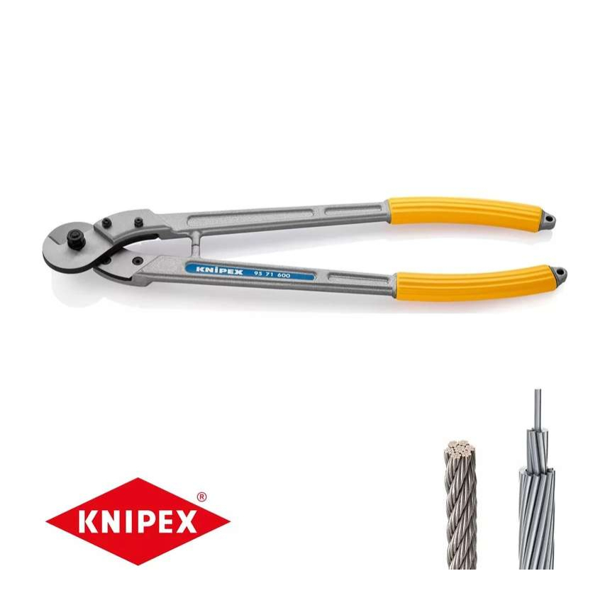 Nůžky na dráty, lana, kabely a kulatinu KNIPEX 95 71 600 mm