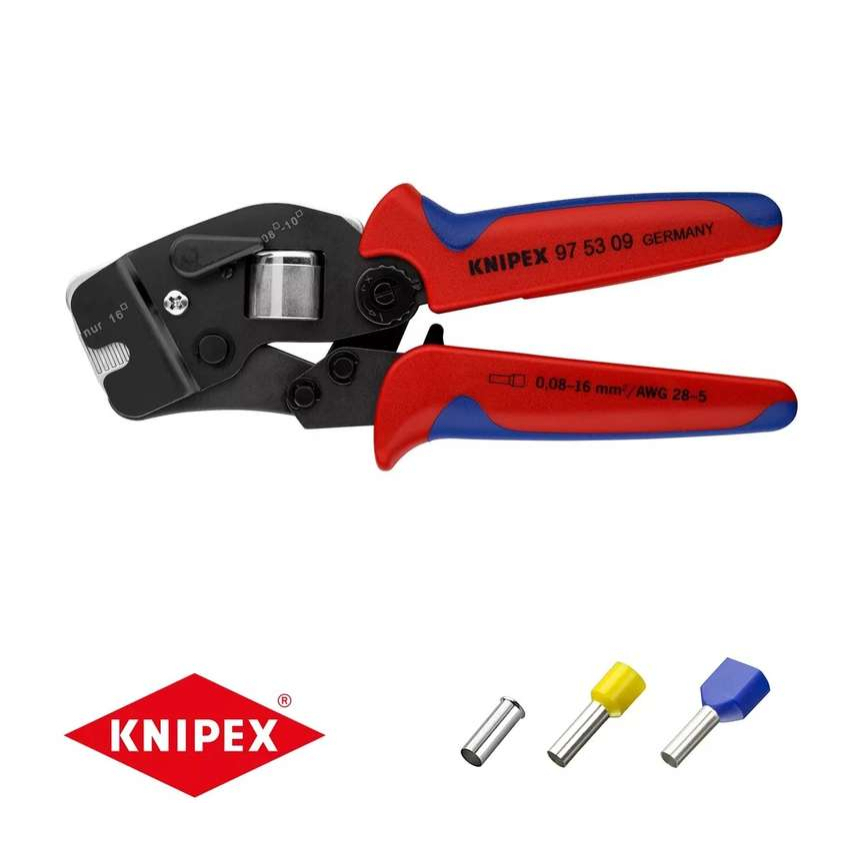 Samonastavitelné kleště 190 mm KNIPEX 97 53 09 - pro lisování kabelových koncovek