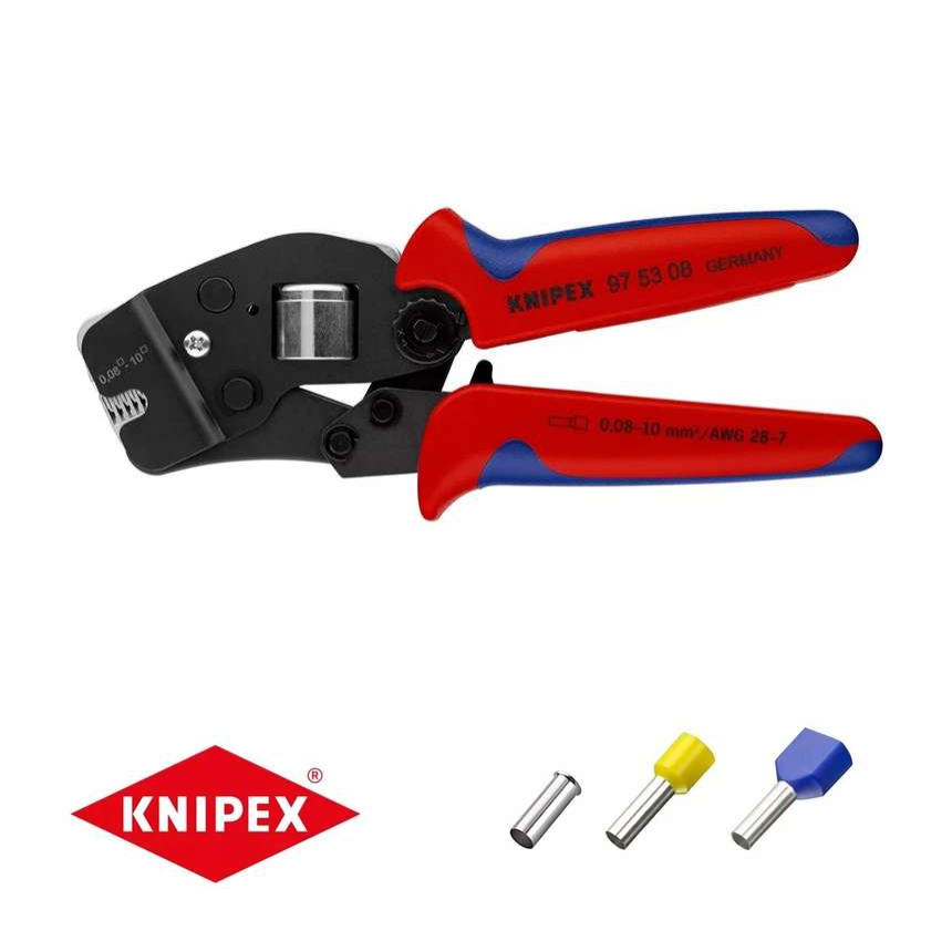 Samonastavitelné kleště 190 mm KNIPEX 97 53 08 - pro lisování kabelových koncovek