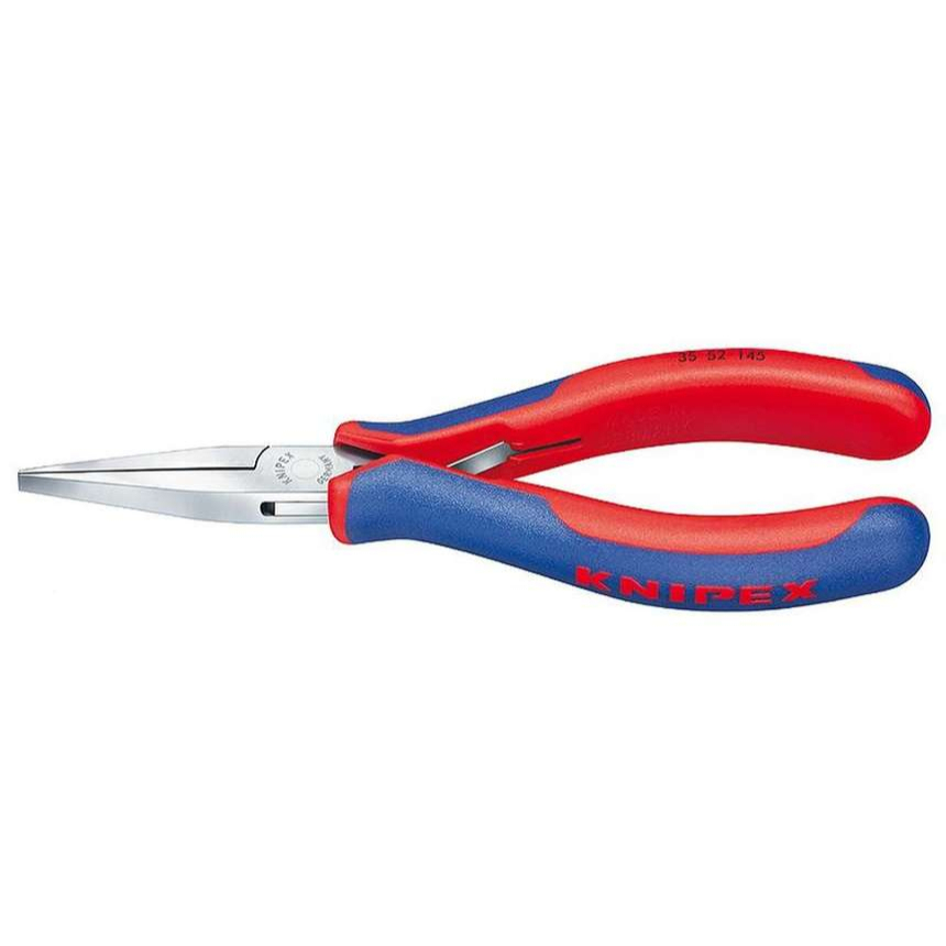 Montážní kleště pro elektroniku 145 mm KNIPEX 35 52 145 - leštěná hlava, vícesložkové návleky