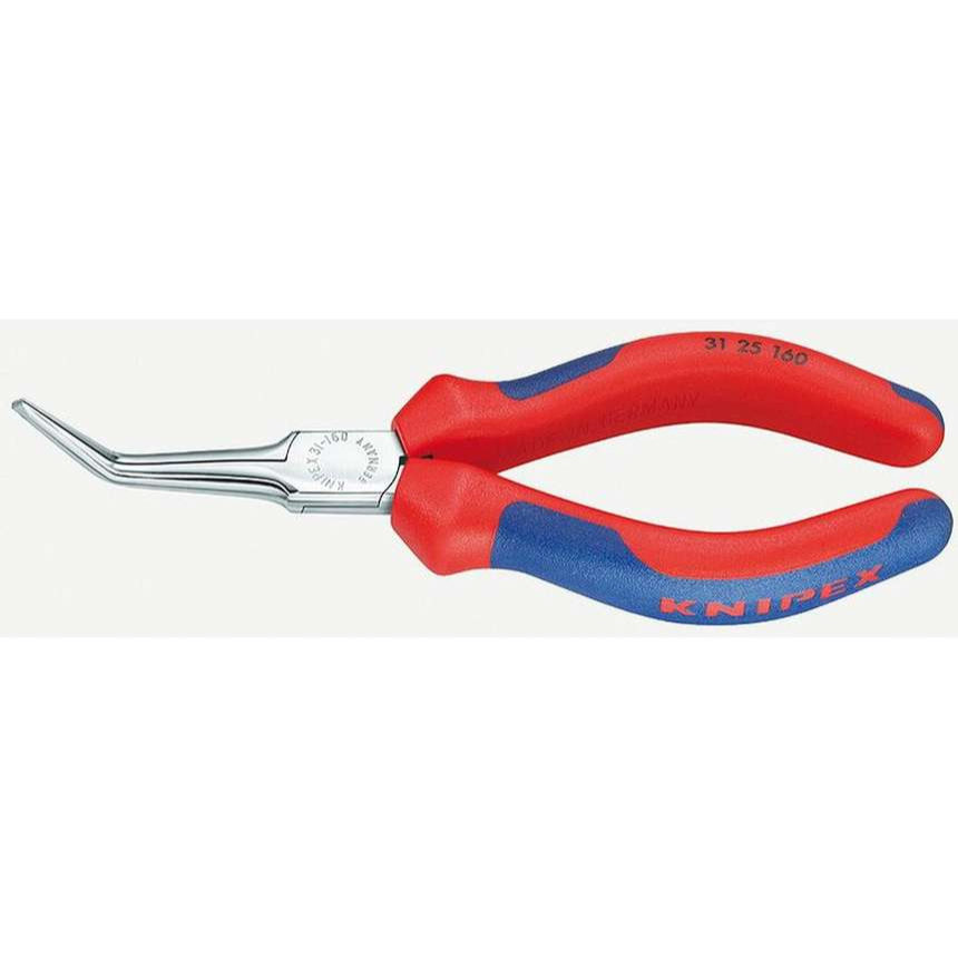 Půlkulaté jehlové kleště pro uchopení 160 mm KNIPEX 31 25 160 - leštěná hlava, plastové návleky