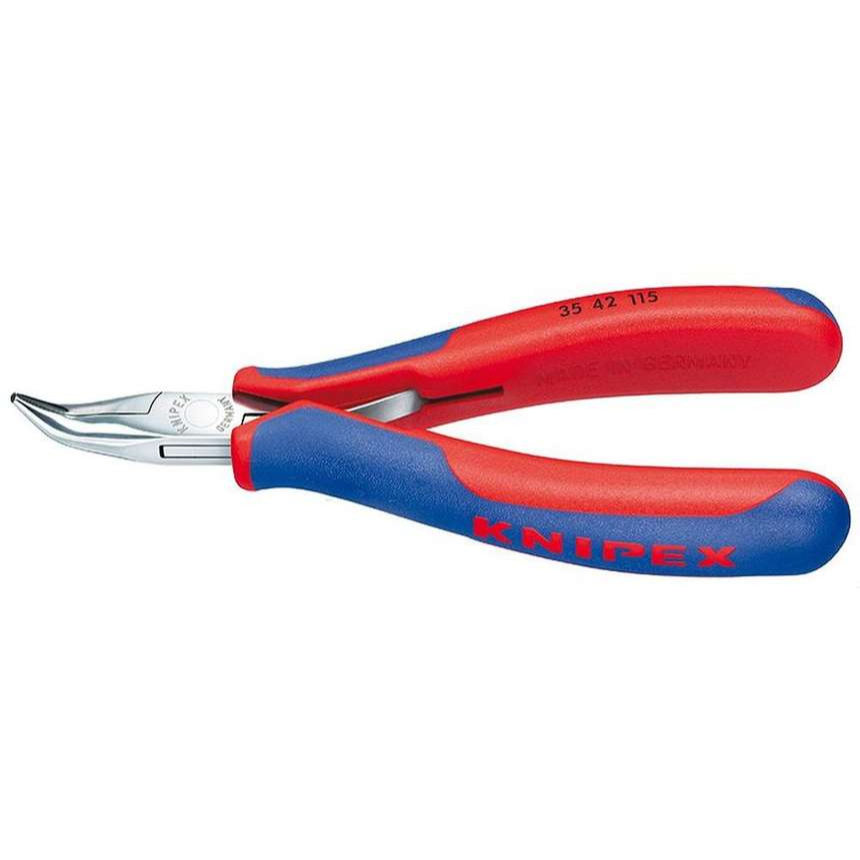 Montážní kleště pro elektroniku 115 mm KNIPEX 35 42 115 - leštěná hlava, vícesložkové návleky