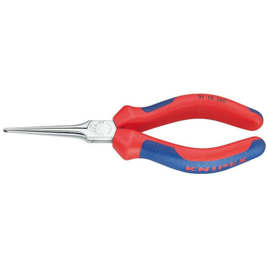 Půlkulaté jehlové kleště pro uchopení 160 mm KNIPEX 31 15 160 - chromováno, vícesložkové návleky