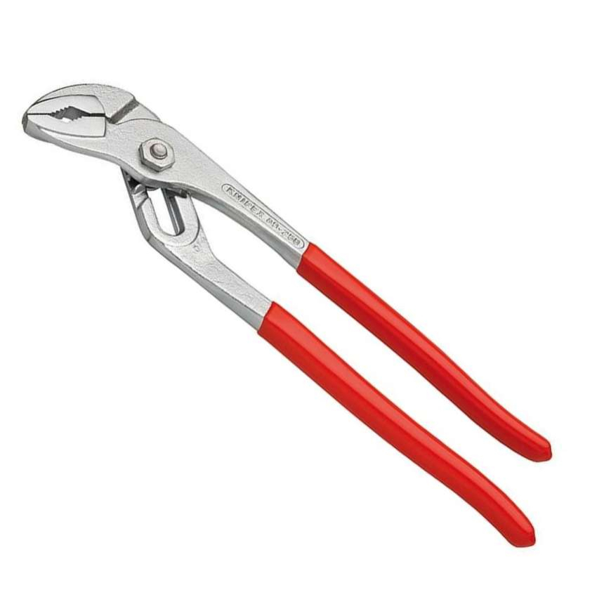 Instalatérské kleště s drážkovaným kloubem 250 mm. KNIPEX 89 03 250 - chromováno, plastové návleky