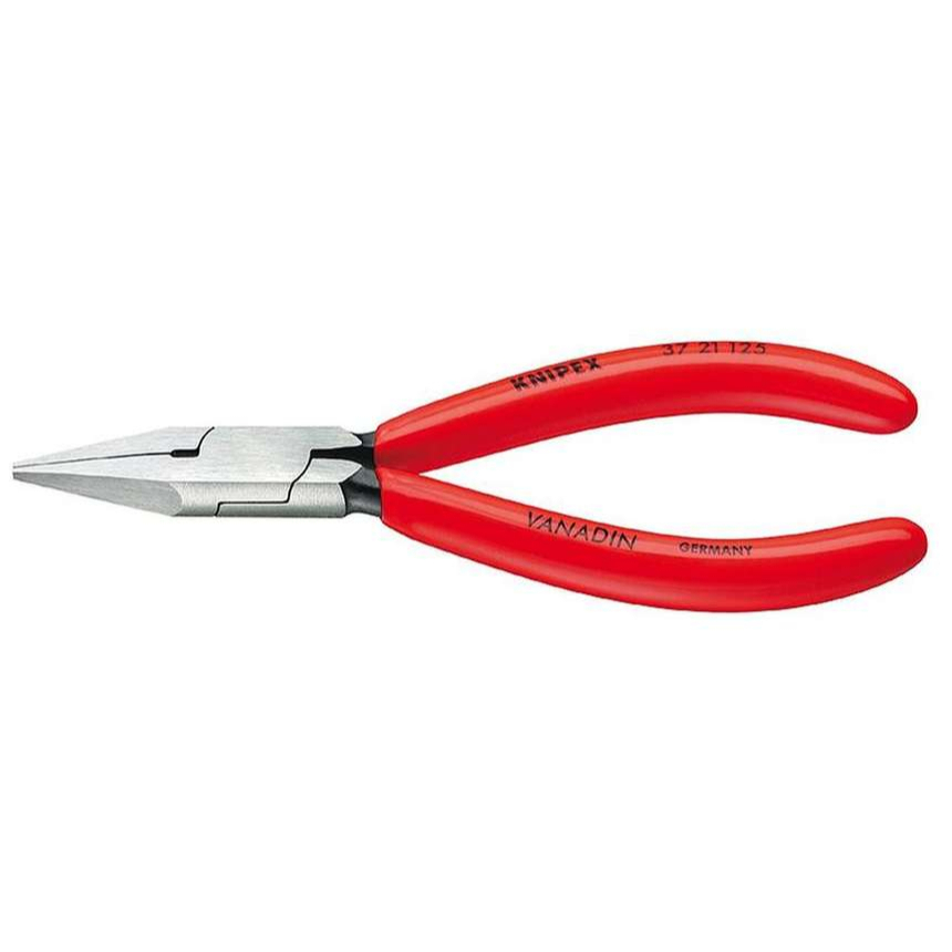 Kleště pro uchopení pro jemnou elektroniku 125 mm KNIPEX 37 21 125 - leštěná hlava, plastové návleky