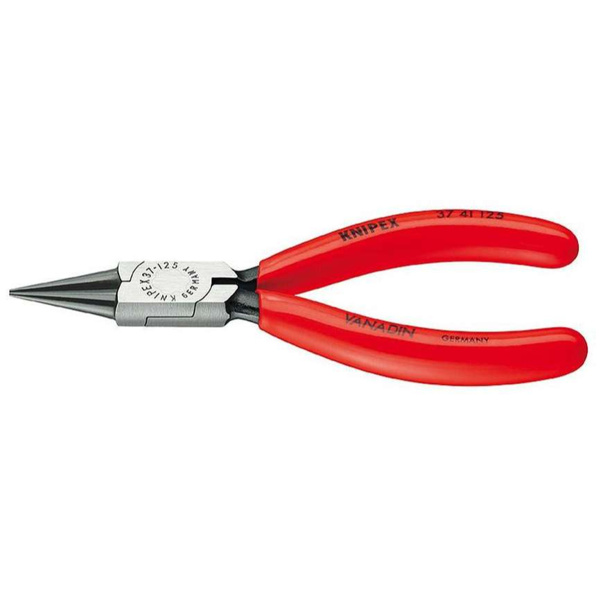 Kleště pro uchopení pro jemnou elektroniku 125 mm KNIPEX 37 41 125 - leštěná hlava, plastové návleky