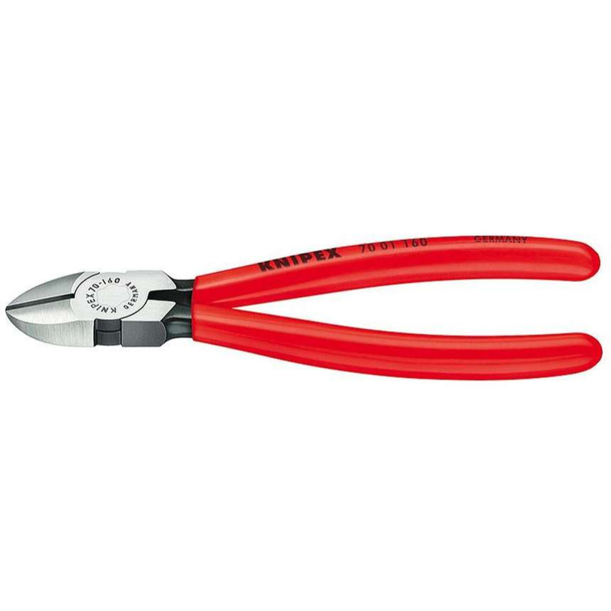 Boční štípací kleště 110 mm KNIPEX 70 01 110 - leštěná hlava, plastové návleky