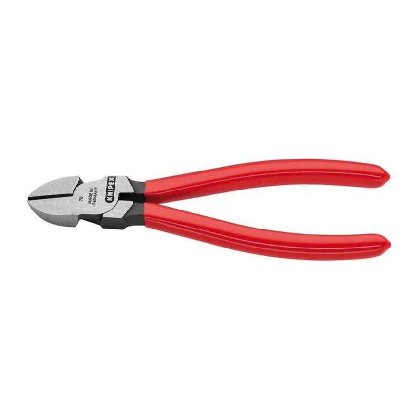 Boční štípací kleště 140 mm KNIPEX 70 01 140 - leštěná hlava, plastové návleky