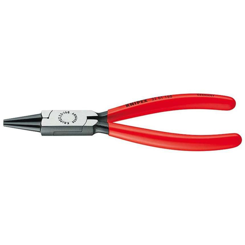 Kleště s kulatými čelistmi 125 mm KNIPEX 22 01 125 - leštěná hlava, plastové návleky