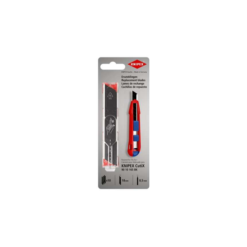 Náhradní čepele pro nůž Knipex 90 10 165 BK (10 ks)