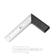 Nerezový úhelník SHINWA s robustní hliníkovou základnou se stupnicí - 200 mm gallery main image